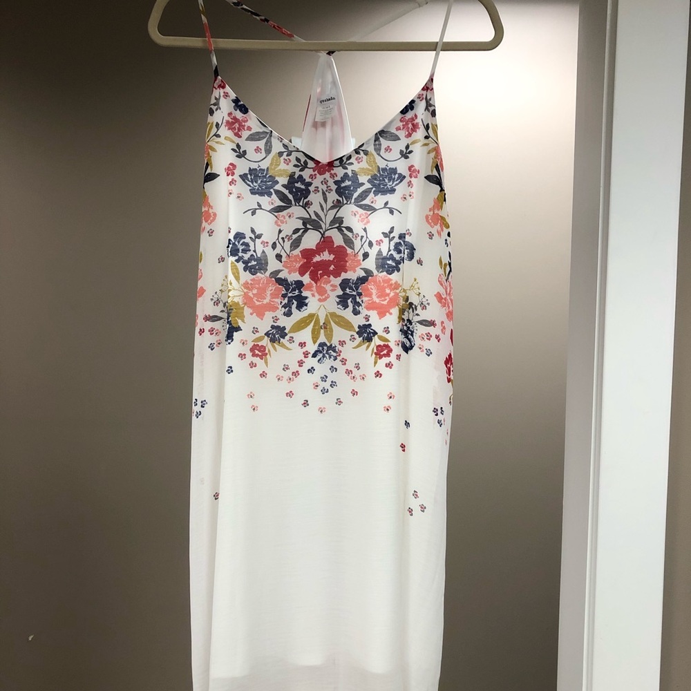 Floral Print Summer Dress XXL